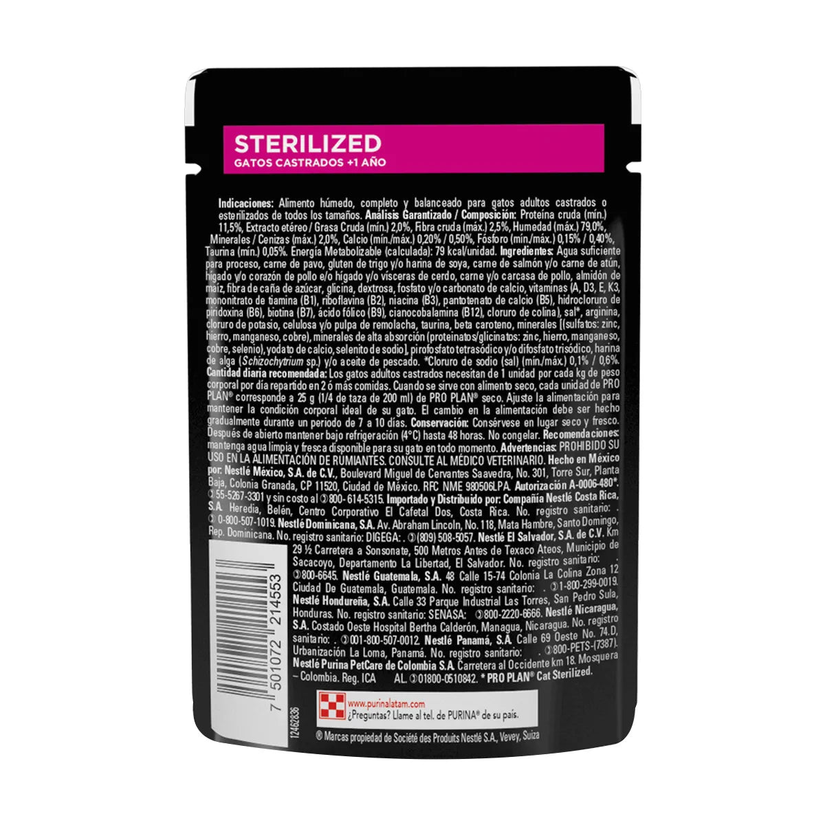Purina Pro Plan gato esterilizado sobre de 85 g