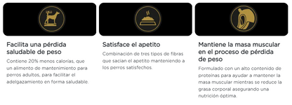 Purina Pro Plan perro adulto reduced calorie razas medianas y grandes
