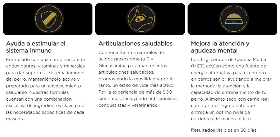 Purina Pro Plan perro adulto senior paquete de 10 sobres