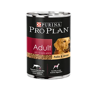 Purina Pro Plan perro adulto pollo y arroz paquete de 10 latas