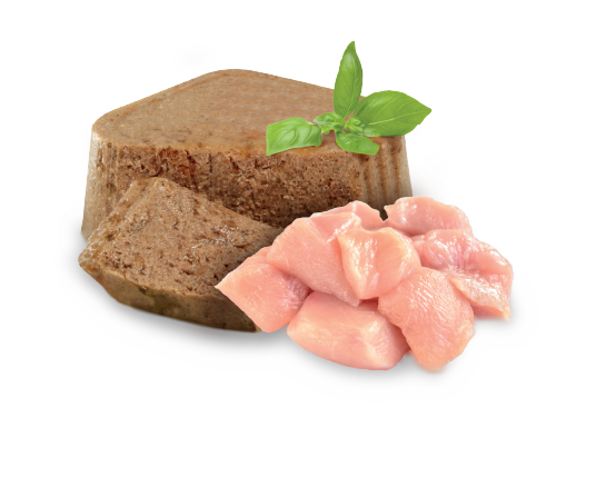 Nupec Cachorro alto en pollo Paquete de 4 latas de 100g cada una