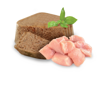 Nupec Cachorro alto en pollo Paquete de 4 latas de 100g cada una