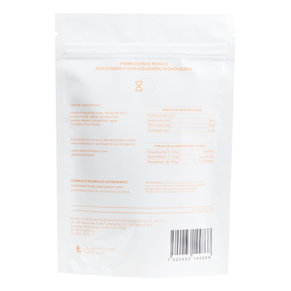 Sesen snacks para perros sabor manzana