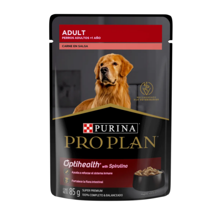 Purina Pro Plan perro adulto carne en salsa paquete de 10 - Imagen 2