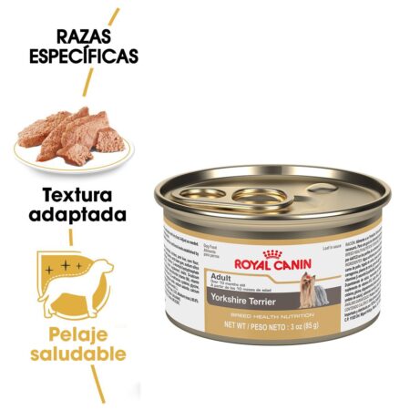 Royal canin, BHN, Yorkshire Adult Loaf in Sauce, lata de 85 g - Imagen 2