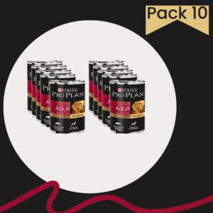 Purina Pro Plan perro adulto pollo y arroz paquete de 10 latas