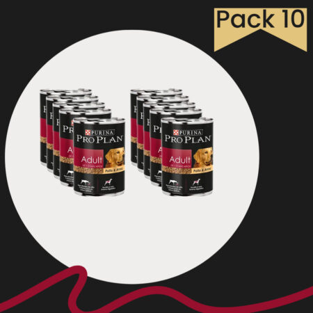 Purina Pro Plan perro adulto pollo y arroz paquete de 10 latas